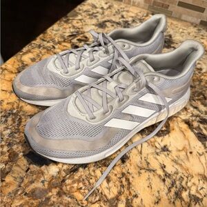 Adidas Light Gray Athletic Sneakers